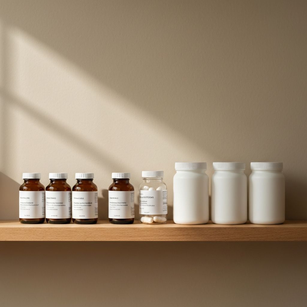 Einfache tägliche Routine mit Ergänzungen